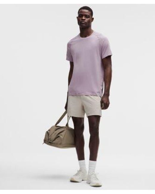 lululemon athletica Purple Metal Vent Tech Short-Sleeve Shirt for men