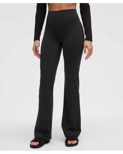 lululemon athletica Black Wunder Under Smoothcover High-Rise Bootcut Pant 34"
