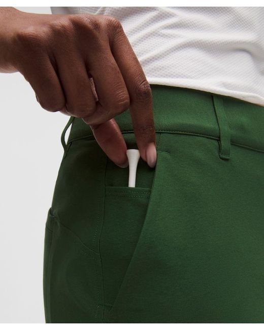 lululemon athletica Green – Stretch Golf Pants Regular Stitched Logo – – Size 28