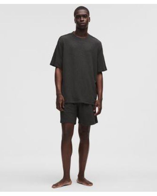 lululemon athletica Black Becalm Relaxed-Fit Short 7" for men