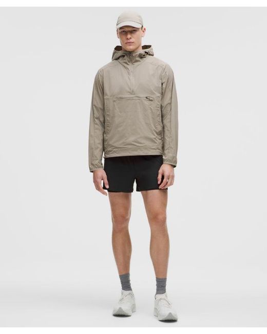 lululemon athletica Natural Mile Maker Ripstop Lined Short 4" for men