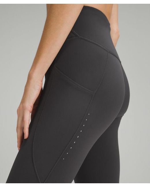lululemon athletica Gray Fast And Free High-rise Tight 28" Pockets Updated