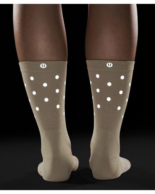 lululemon athletica Natural Power Stride Crew Socks Dot Reflective