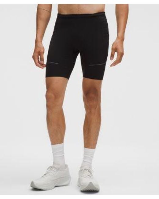 lululemon athletica Black Fast And Free Half Tight 8" for men