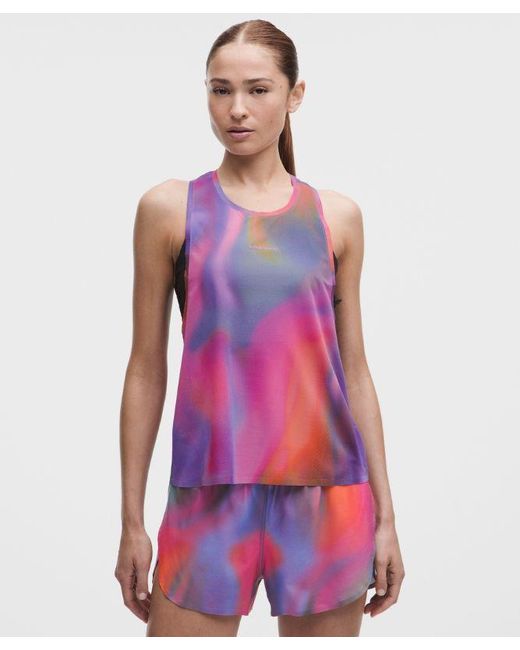 lululemon athletica Purple Fast And Free Singlet