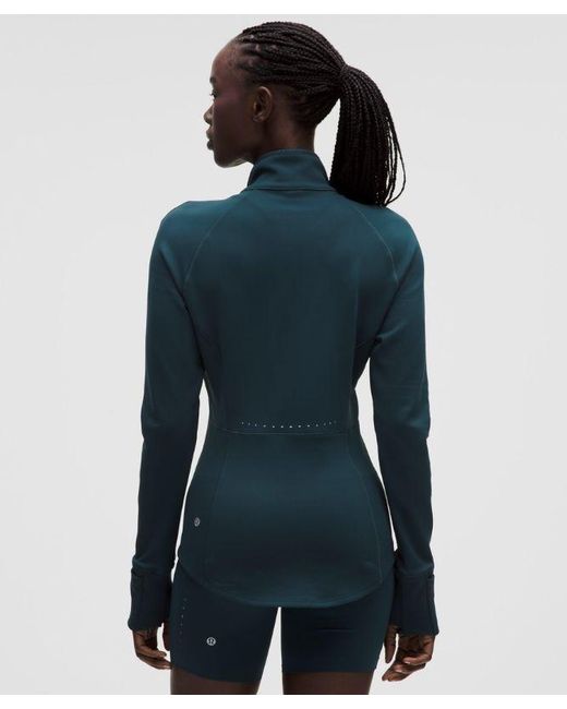 lululemon athletica Blue – Cold Weather Running Half Zip – – Size 4