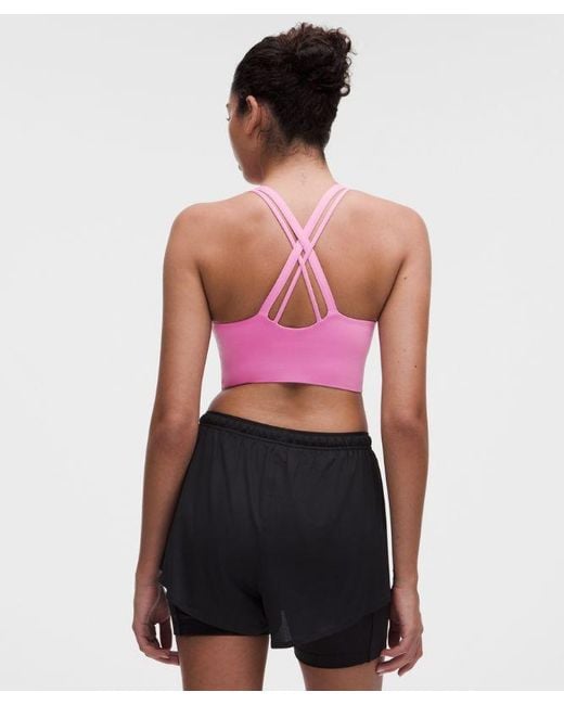 lululemon athletica Red – Energy Longline Sports Bra Medium Support, B-D Cups Evolve – – Size Large