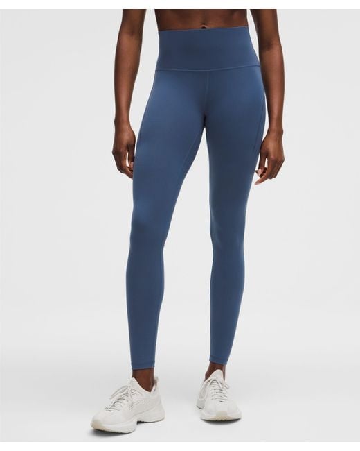 lululemon athletica Blue Wunder Train High-Rise Tight With Pockets 28"