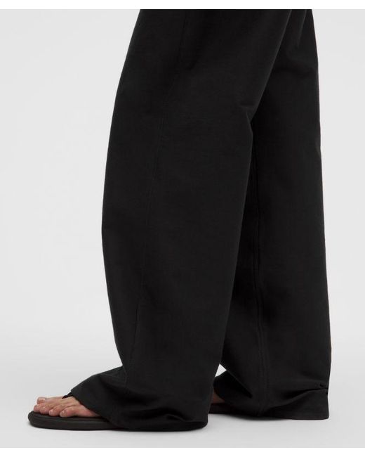 lululemon athletica Black Easyfive Low-Rise Classic Wide-Leg Pant