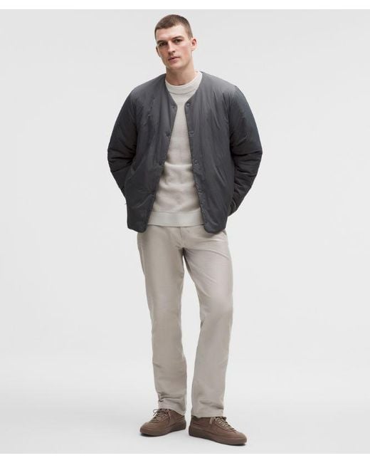 lululemon athletica Gray – Easyfive Classic-Straight Trousers 32L – Color Khaki – Size 12 for men