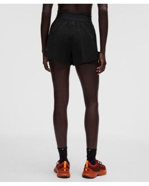 lululemon athletica Black License To Train Super-High-Rise Lined Short 3.5"