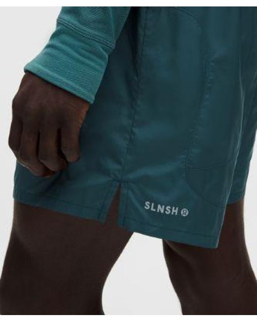 lululemon athletica Blue – Lightweight Glyde Lined Shorts Slnsh Collection – 6" – – Size Large for men