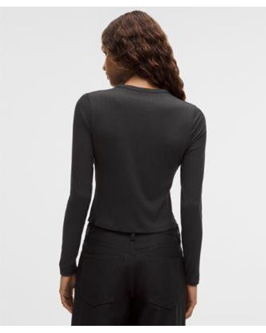 lululemon athletica Black Hold Tight Micro-Rib Cardigan
