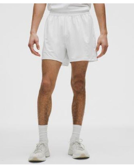 lululemon athletica White – Mesh-Panelled Tennis Shorts – 5" – – Size Large for men