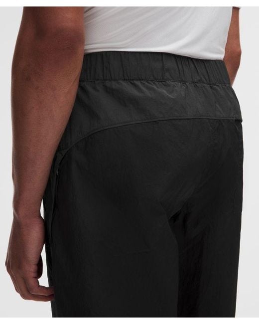 lululemon athletica Black Nylon Relaxed Track Pant for men