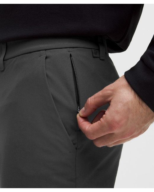 lululemon athletica Black – Abc Classic-Fit Trousers 34"L Warpstreme – – Size 12 for men
