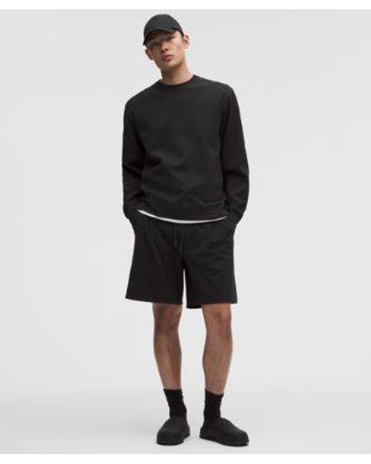 lululemon athletica Black Grand Standard Long-Sleeve Crew for men
