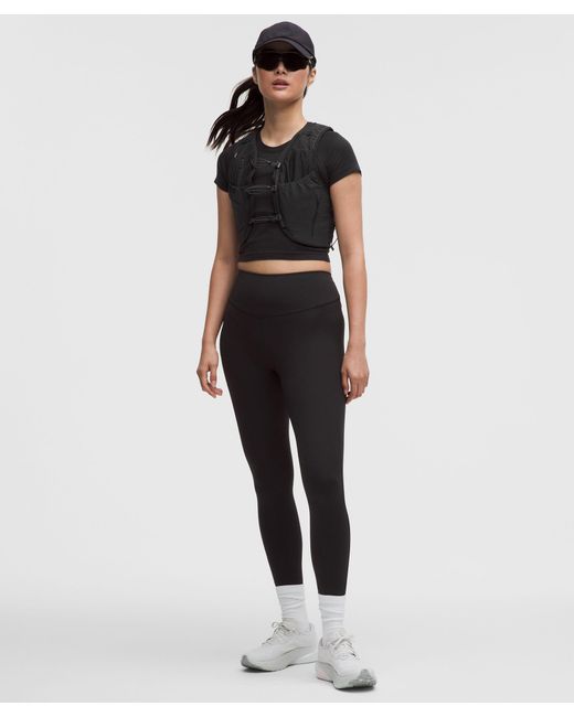 lululemon athletica Black – Fast And Free High-Rise 1-Pocket Tight Leggings Evolve – 25" – – Size 4