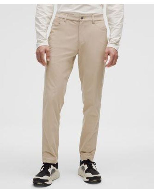 lululemon athletica White Abc Slim-Fit 5 Pocket Pant 28L for men