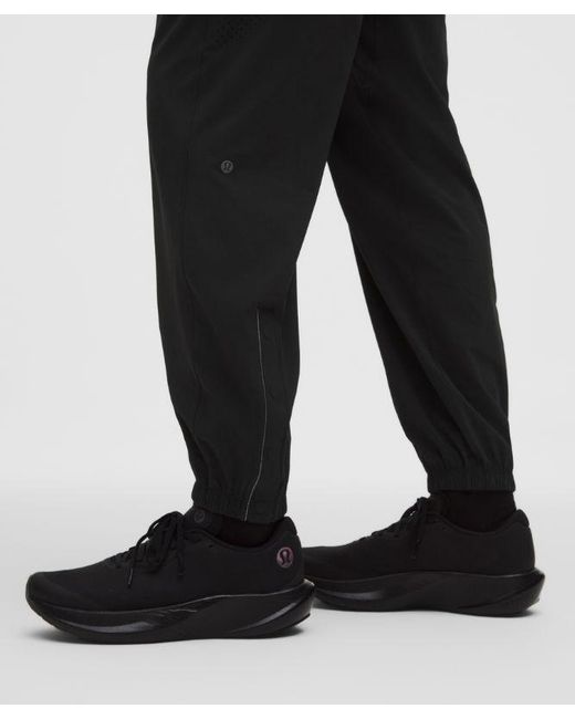 lululemon athletica Black Perforated Running Pant for men