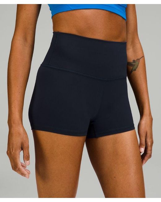 lululemon athletica Blue Wunder Train Contour Fit High-rise Shorts 4"