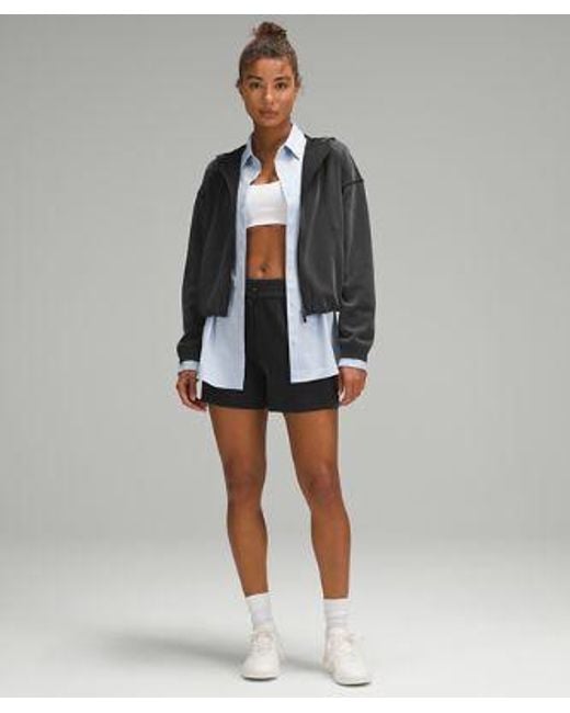 lululemon athletica Gray – Softstreme Full-Zip Hoodie – – Size 4