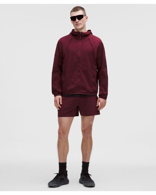 lululemon athletica Red Fast And Free Packable Jacket for men