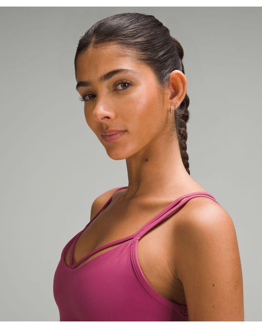 lululemon athletica Pink Aligntm Strappy Ribbed Tank Top