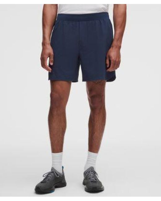 lululemon athletica Blue – Textured Swift Tennis Shorts – 7" – – Size Large for men