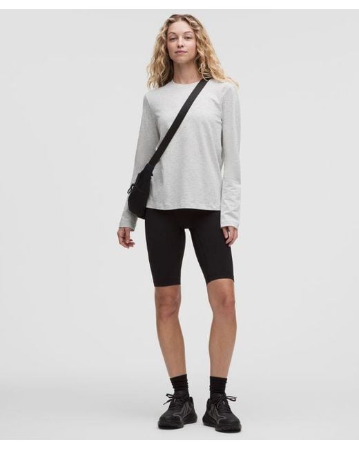 lululemon athletica Gray The Classic Jersey Long-Sleeve Tee