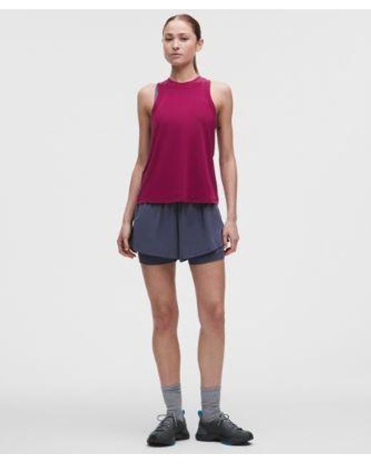 lululemon athletica Red Jersey Training Tank Top
