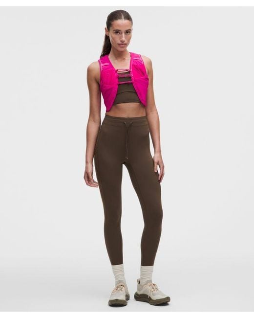 lululemon athletica Pink – No Line High-Rise Running Tight Leggings – 25" – – Size 4