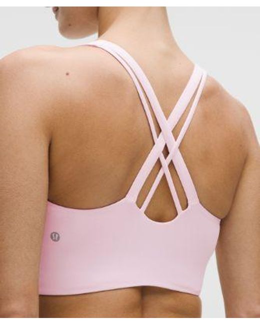 lululemon athletica Red – Energy High-Neck Longline Sports Bra Evolve Medium Support, B-D Cups – –