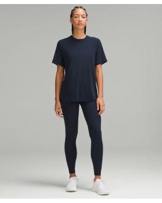 lululemon athletica Blue – Jersey Training Short-Sleeve Shirt – – Size 4