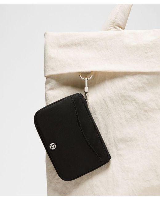 lululemon athletica Black Clippable Card Holder