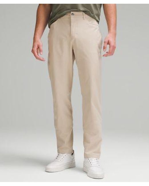 lululemon athletica Natural – Abc Classic-Fit Trousers Warpstreme – 28" – Color Khaki – for men