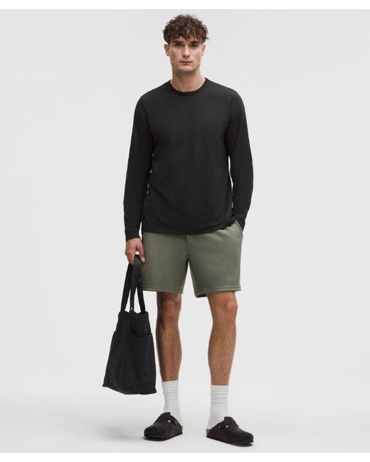 lululemon athletica Black Organic Cotton Classic-Fit Long-Sleeve Shirt for men