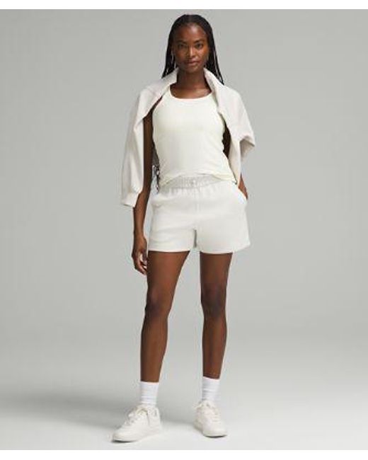 lululemon athletica White – Softstreme High-Rise Shorts – 4" – –