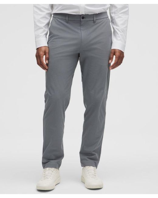 lululemon athletica Gray Abc Classic-Fit Trouser 34L for men