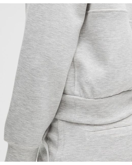 lululemon athletica Gray – Smooth Spacer Relaxed Collared Half Zip Sweatshirt – Color Light/ – Size Large