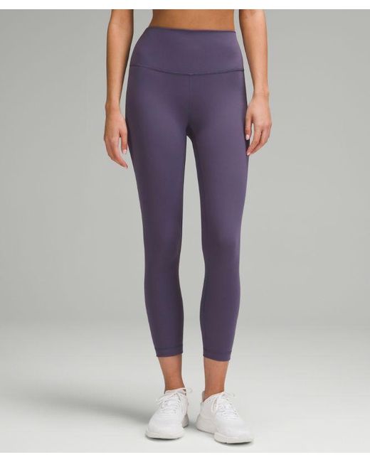 lululemon athletica Purple – Wunder Train High-Rise Crop Leggings – 23" – –