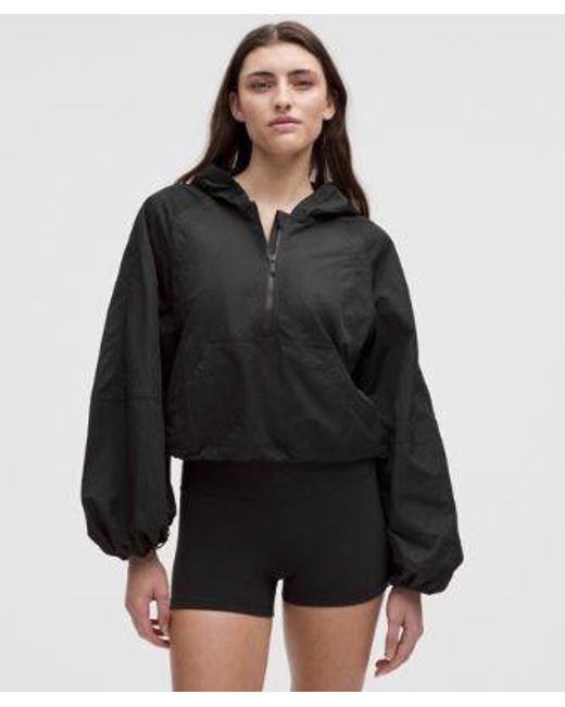 lululemon athletica Black Scuba Cropped Anorak