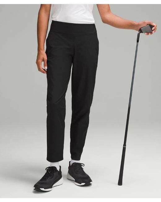 lululemon athletica Black Warpstreme Multi-pocket Mid-rise Golf Pants 28"