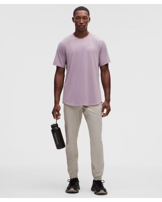 lululemon athletica Purple License To Train Short-Sleeve Shirt for men