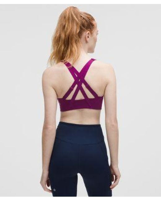 lululemon athletica Purple Energy Zip-Front Bra