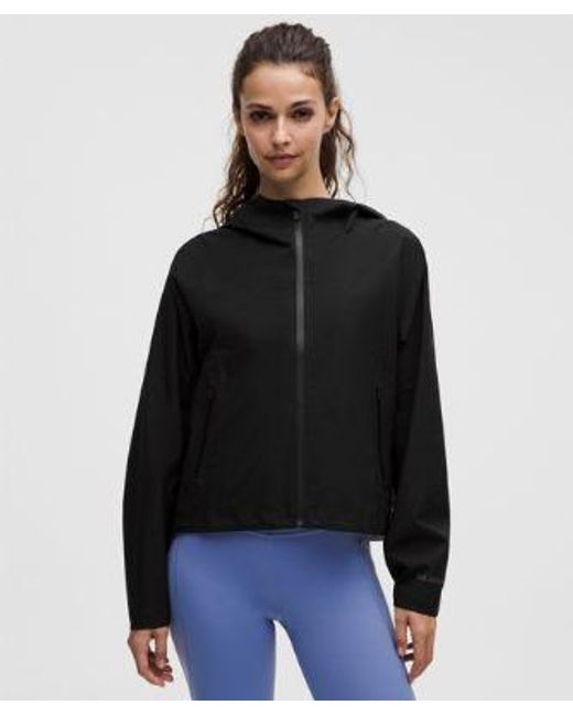 lululemon athletica Black – Lightweight Waterproof Running Jacket – – Size 6