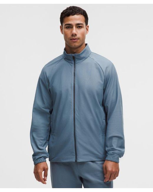 lululemon athletica Blue Knit Warm-Up Jacket for men