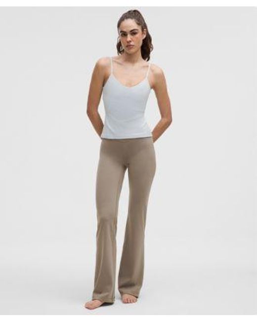 lululemon athletica Natural – Wunder Under Smoothcover High-Rise Bootcut Pants – 34" – /Khaki – Size 4