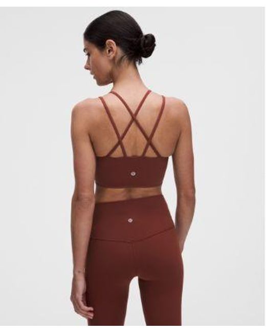 lululemon athletica Red Like A Cloud Longline Bra