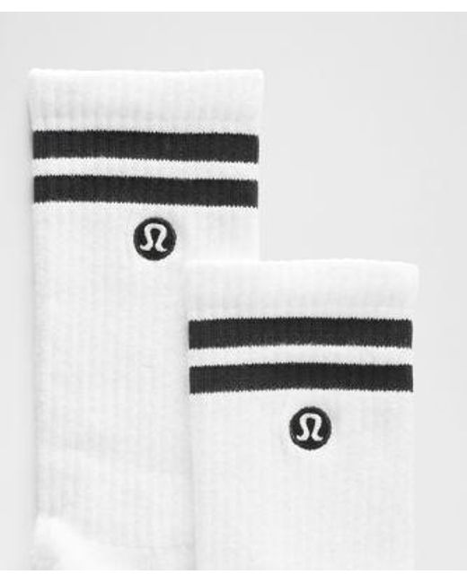 lululemon athletica White Daily Essential Crew Socks